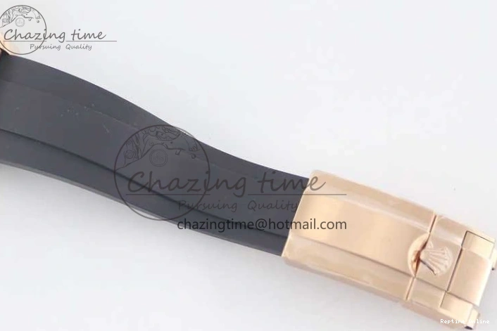 0202 WrinkleFree Daytona 116515 RG TWF 1:1 Best Edition 904L Steel RG Black Dial on Oysterflex Strap A 2417